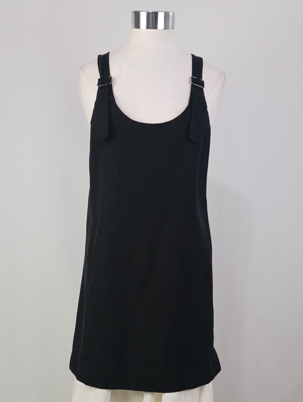 PRADA BLK OVERALL DRESS MINI